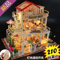 DIY cabin forever handmade house building model assembly Villa to send girl creative boy day gift