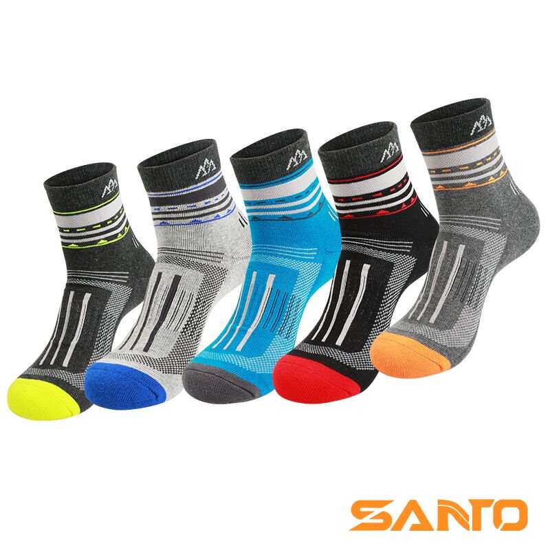 (5 double) SANTO MOUNTAIN TUO OUTDOOR HIKING SOCKS QUICK DRY SUMMER SPORTS SOCKS MALE RUNNING SUCTION MOUNTAINEERING SOCKS CHILDREN