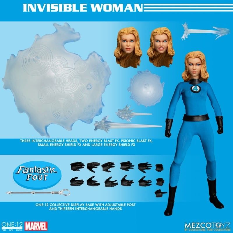 ONE:12 Collective Mezco Fantastic Four Deluxe Steel Boxed