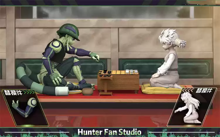 HUNTER FAN HF全職獵人限量手辦軍儀下棋GK雕像14歲以上收藏