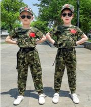 Long and short-sleeved casual chorus childrens dolls female soldiers special forces half-sleeved tide junior high school students military training camouflage suit