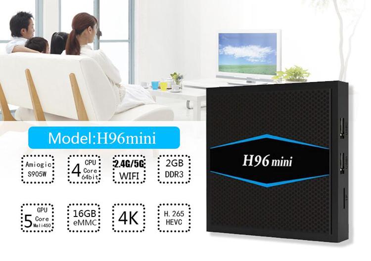 bộ phát wifi 4g cắm điện Hộp set-top mạng Android H96 Trình phát video lõi tứ S905W lõi tứ bộ phát wifi di động