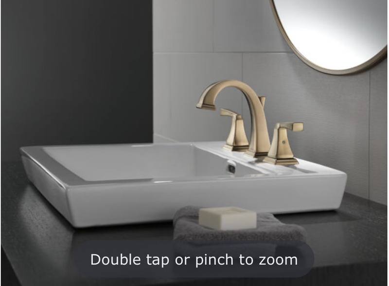DELTA / Deya Three-Hole Split 8inch Undercounter Faucet Dryden Series Brushed DELTA / Deya Three-Hole Split 8inch Undercounter Faucet Dryden Series Brushed