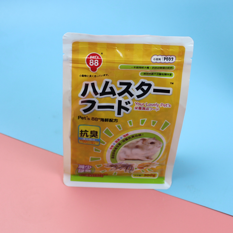pet88 Hamada hamster grain third-tier buding gold silk bear deodorant seafood hamster grain feed SS grain 300g