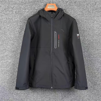 Anta Men's Jacket 2024 Autumn and Winter New Water-Repellent Hooded Casual Woven Windbreaker Jacket 152447617N