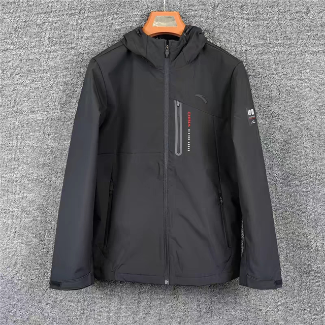 Anta Men's Jacket 2024 Autumn and Winter New Water-Repellent Hooded Casual Woven Windbreaker Jacket 152447617N