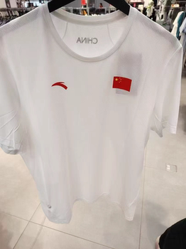 Anta Sponsors the National Team Flag T-Shirt Men's Summer Ice-Cool Quick-Drying Breathable Round-Neck Sports Short-Sleeved Shirt 452430101