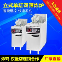 Promotion of the Canopy Brand DF-26A Standing Single Bar Double Griddle Electric Fryer With Timer Fryer Frying Pan Commercial