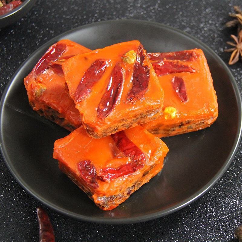 Sichuan Hot Pot Soup Base Beef Butter Spicy Taste Hot and Spicy Slightly Spicy 80 gr Block of Cooking Hot Pot Soup Base
