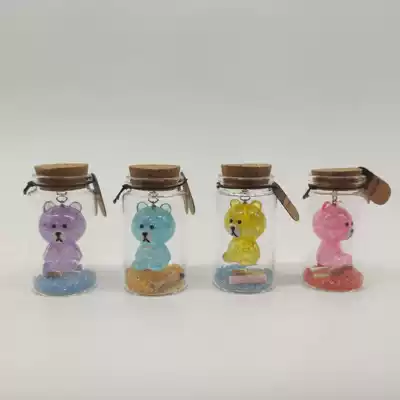 Ocean creative pendant float bottle glass bottle wishing bottle mini bottle with decorative Cork small glass bottle