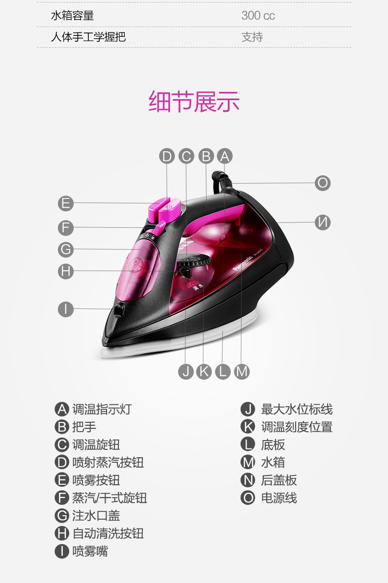 máy ủi hơi nước đứng Bàn ủi điện gia dụng Panasonic NI-U401C hơi nước cầm tay công suất lớn hơi lớn sàn lớn ướt và khô bàn ủi loại nào tốt