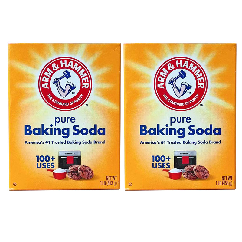 2 Boxes* American Food Powder Imported Ax Brand Baking Soda Powder Fluffy Fermentation Decontamination Marinated Meat Cleaning and Baking