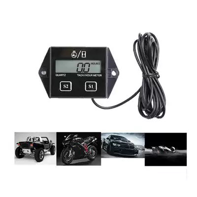 Off-Road Beach locomotive speed timer, two-stroke four-stroke LCD display waterproof tachometer