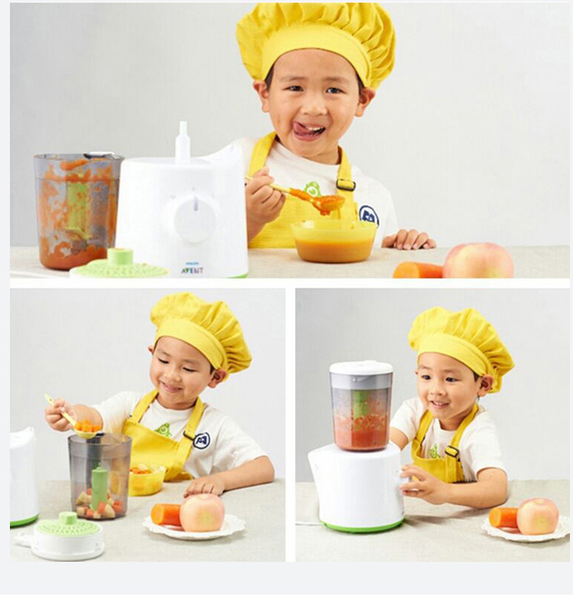 Kids Cotton Canvas Apron Sleeves Creative Apron Painting Apron Kids Chef Suit Chef Cap Printed Logo — 4