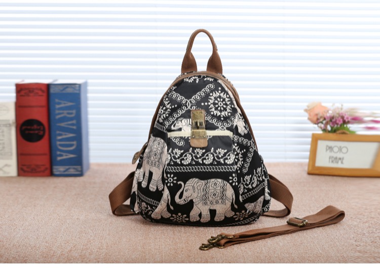 Chung Hân Đồng mới Oxford vải ba lô gió quốc gia giải trí công suất lớn du lịch ba lô nghệ thuật và nghệ thuật hoang dã mô hình - Ba lô balo nữ đẹp
