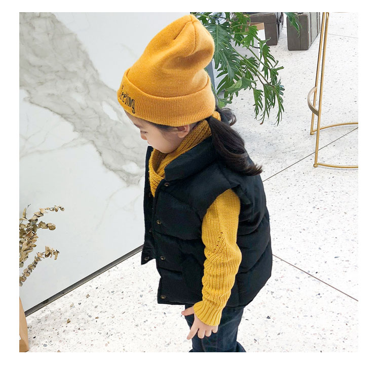 Phiên bản Hàn Quốc cho bé áo cotton trẻ em mùa đông dày bé xuống áo vest cotton đứng cổ áo bé gái bé gái nhỏ vest áo gile thu đông cho bé gái
