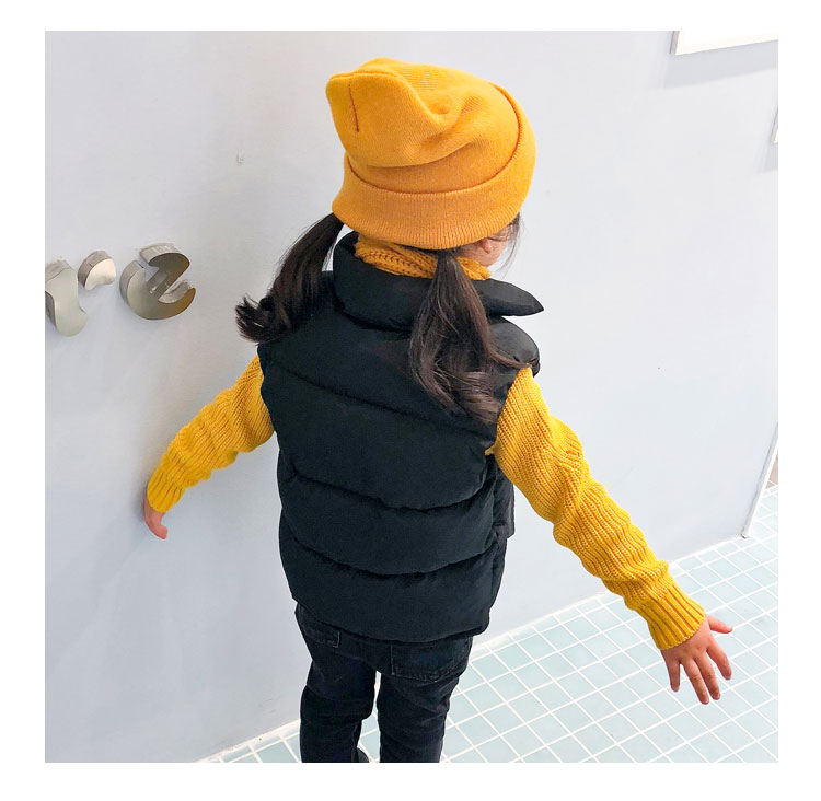 Phiên bản Hàn Quốc cho bé áo cotton trẻ em mùa đông dày bé xuống áo vest cotton đứng cổ áo bé gái bé gái nhỏ vest áo gile thu đông cho bé gái