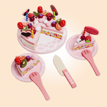 House Birthday Cake Toys Children Simulation Kitchen Cake Fruit Cut Boys and Girls Gift Set Toys