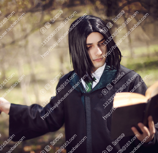 Harry Potter-Shrales Professor Snape Black Middle Parted Short Murakami Takigao Cos Wig
