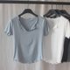 ເສື້ອຍືດແຂນສັ້ນ Slim Fit Modal Fungus Practice Dance T-Shirt