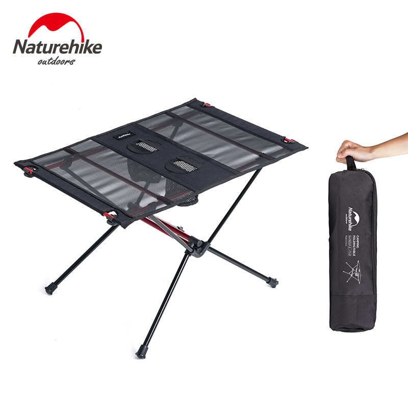 NH moves customers outside ultra-light folding table picnic table portable aluminum alloy table fishing light folding camp table