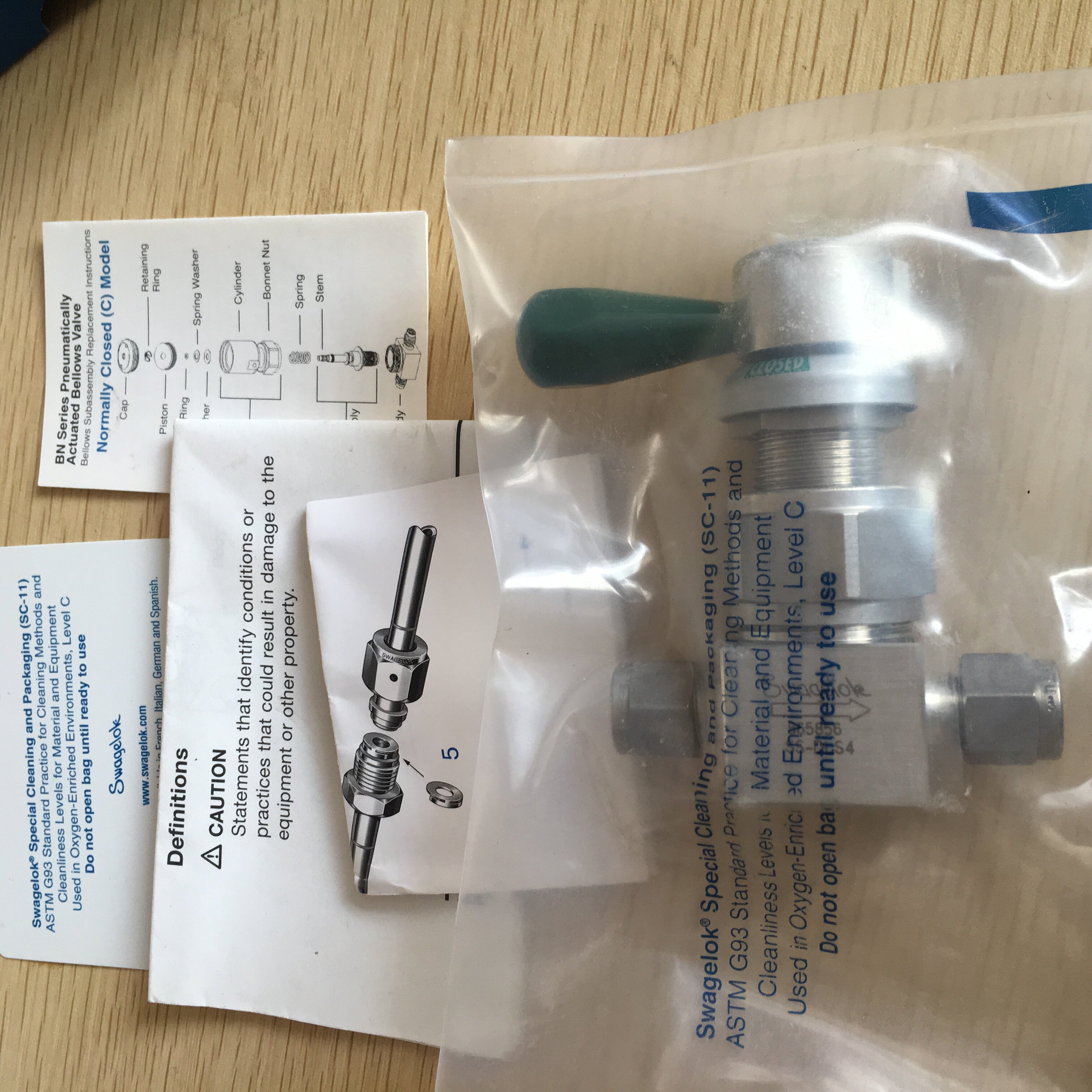 Swagelok valve SS-DLS4