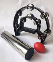 Musical instrument metal sand drum stainless steel iron sand drum professional sand drum band sand hammer accompaniment tambourine