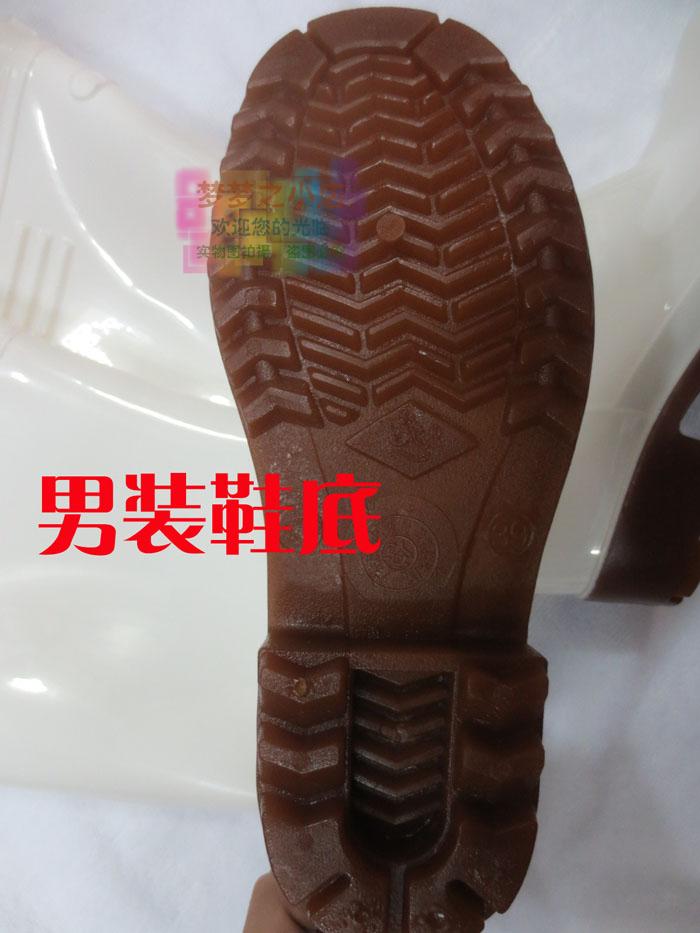 Giày gỗ sồi vàng Giày đi mưa vàng sồi Cao su vàng 020 Giày đi mưa trắng Giày nước axit và nước kiềm giày nam chống nước