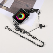 Apply Apple Watch 67 STAINLESS STEEL STRAP iWatch432 DOUBLE RING CHAIN Series5 DETACHABLE SE CASUAL WRISTBAND