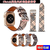 Suitable for series4567SE watch strap Apple iWatch321 fashion wristband leather strap male 42 female 38 44