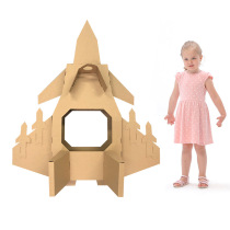 Childrens handmade materials Armored car fighter aircraft carton board Environmental protection catwalk Kindergarten area corner