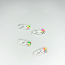Imported pet bb clip fluorescent five-pointed star diamond square hairpin broken sweater Maltese Yorkshire hair accessories