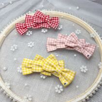 South Korea Imported Pet Plaid Bow Hairpin Dog Headdress Maltese Yorkshire Jewelry Clothing Matching