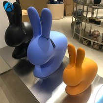 GRP Casual Home Seat Creativity Children Fun Rabbit Styling Bench Commercial Beauty Chen Decoration Chair