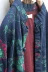 Đọc mưa. 2018 mùa thu và mùa đông nguyên bản nút gió quốc gia khóa áo khoác của phụ nữ Trung Quốc retro cotton lanh áo gió dày áo len - Trench Coat Trench Coat