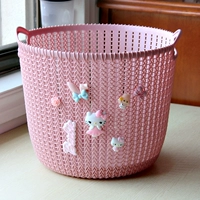 Розовая кошачья цветочная юбка (средняя)