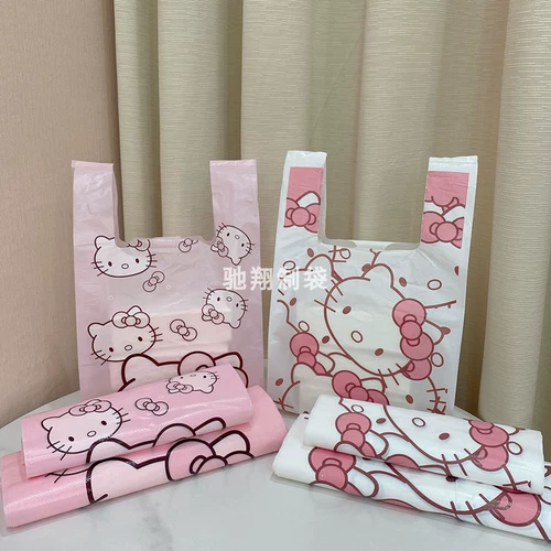 Мультяшный жилет, пластиковая сумка, пакет, мешочек, упаковка, маленький шоппер, подарок на день рождения