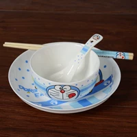 1 миска, 1 ложка, 1 тарелка, 1 палочки для палочек (Ding Dang Cat)