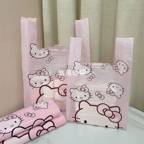 Мультяшный жилет, пластиковая сумка, пакет, мешочек, упаковка, маленький шоппер, подарок на день рождения