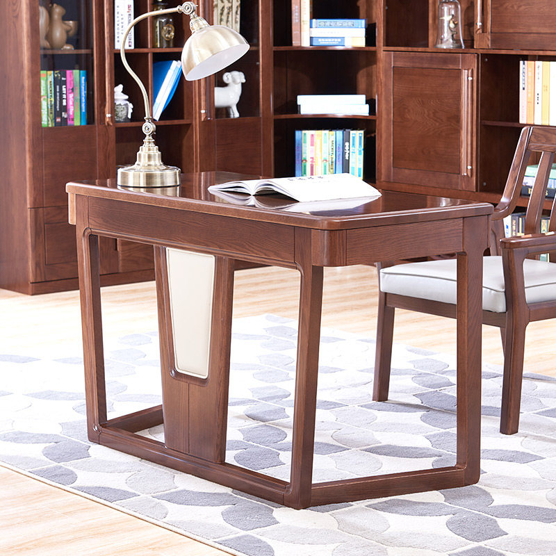 Light Furniture Brief Modern Book House Furniture Red Oak Desk Computer Desk Desk Full Solid Wood Desk