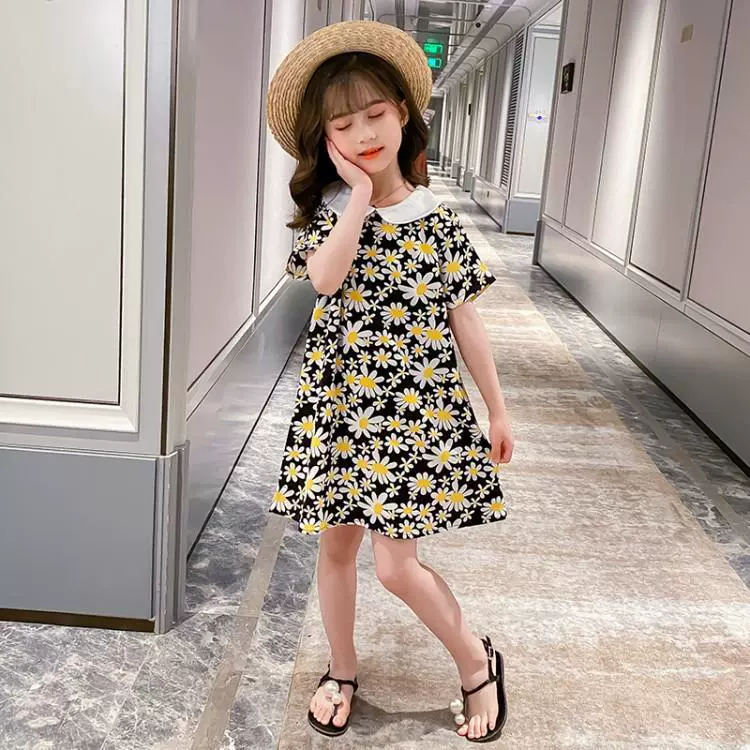 Cô gái váy voan mùa hè nhỏ daisy váy dài trẻ em cổ tích 2020 mùa hè mới cậu bé lớn váy nước ngoài - Váy