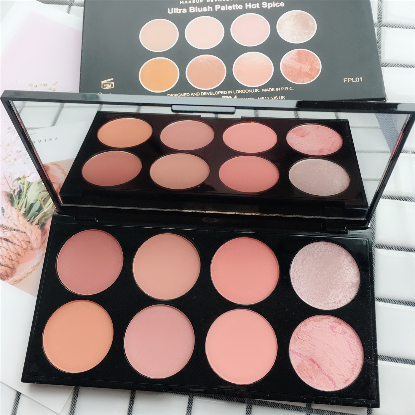 [Spot] Nước Anh tạo nên cuộc cách mạng 8 đĩa màu dung lượng sửa chữa - Blush / Cochineal má hồng dạng kem innisfree