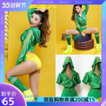 Sexy Football Baby Jazz Dance Performance Suit Cheerleading Womens Nightclub Ds Play Out World Cup Costumes