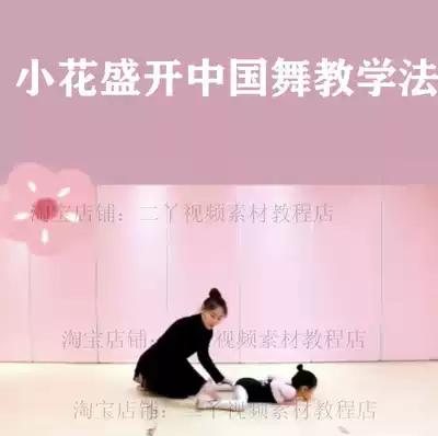 2020 New little flower blooming children's dance basic skills teaching materials Chinese dance pedagogy online basic training combination video