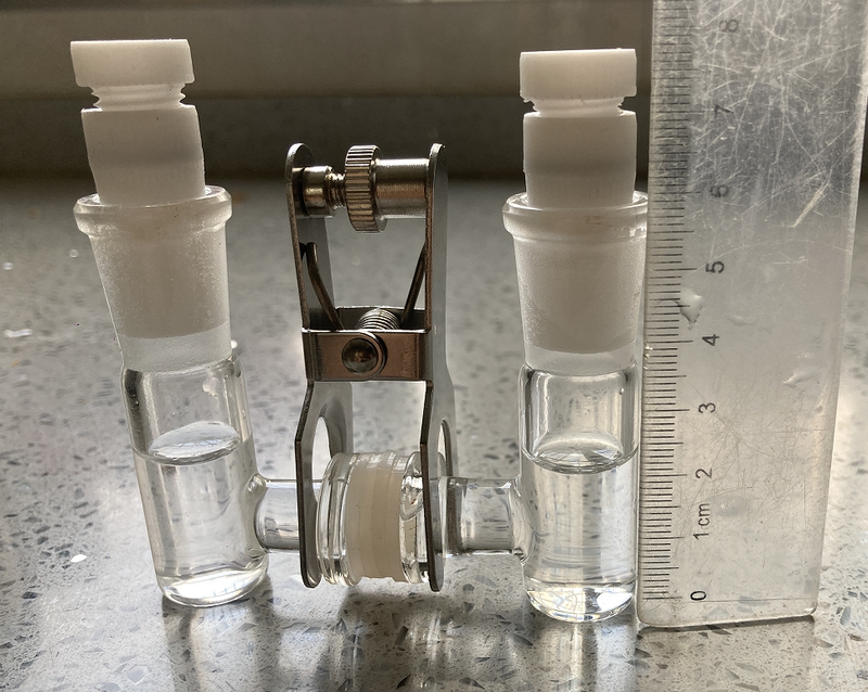 Exchangeable Membrane Sealed Electrolytic Cell H-Type Electrolytic Cell Ch 100.5kg Mouth Frosted Mouth Micro-Volume 5-5ml Sealed Tank Exchangeable Membrane Sealed Electrolytic Cell H-Type Electrolytic Cell Ch 100.5kg Mouth Frosted Mouth Micro-Volume 5-5ml Sealed Tank
