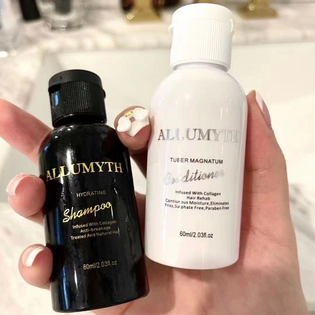 YAMII UK Sungran Travel Wash Set White Barkwater 60ml Haircuisine 60ml Outdoor Tour