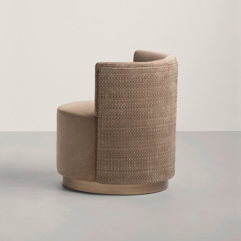 French-Style High-End Rotating Makeup Chair, Single Sofa Chair, Minimalist Light Luxury Bedroom Dressing Stool, Balcony Leisure Tea Chair