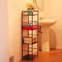 Eurostyle Toilet Shelve Shelf Floor Bathroom Shelve Shelf Woolen Towel Rack Iron Art Four Floors Shelf Storage Shelf
