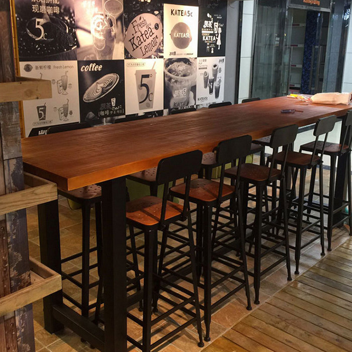 Renaissance Cafe Bar by Wall Bar Table Bar Bar Little Bar Bar Long Solid Wood High Bar Table