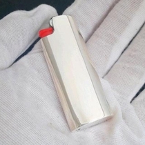 Pure silver lighter cover Baoyinhao handmade sterling silver ignition grass Mengbik J5J3 lighter shell customized national trend